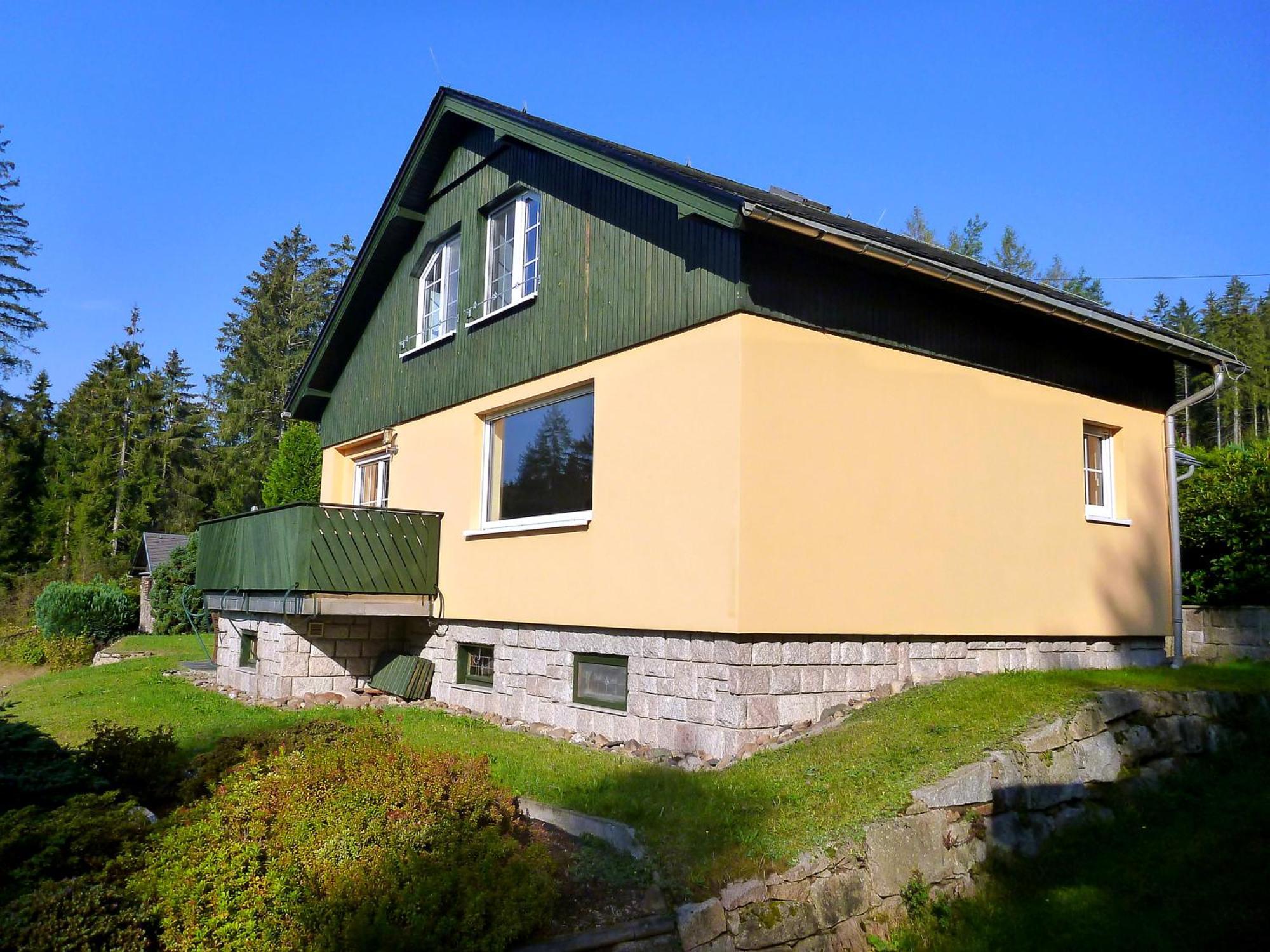 Exklusives Ferienhaus "Waldzauber" Ruhe Und Natur Pur Am Waldrand Geniessen Schönheide Exterior foto